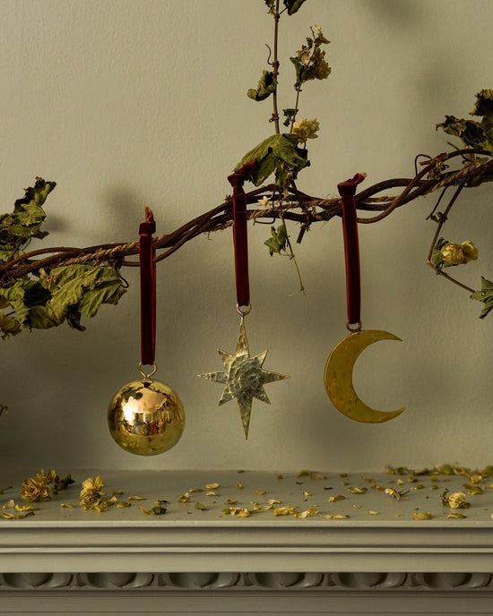 Brass Moon Decoration