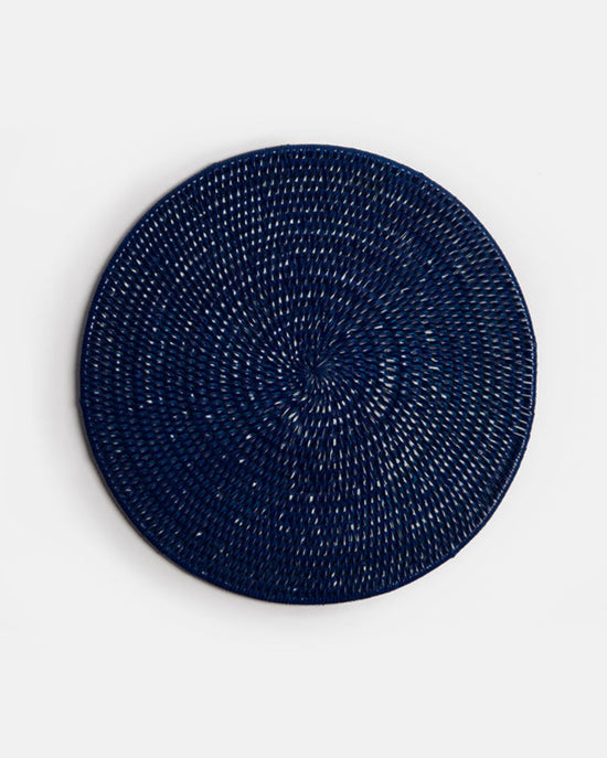 Latha Charger Plate | Dark Blue
