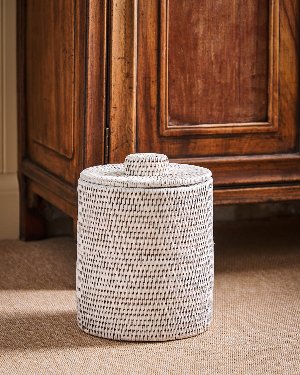 Strand Rattan Bathroom Bin