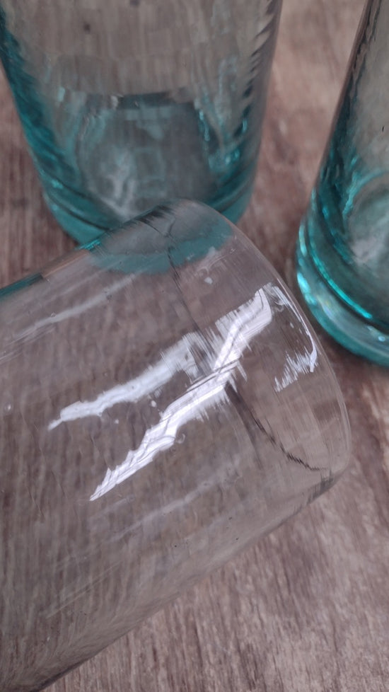 Wonky Zomi High Ball Glasses | Clear | Set of 4