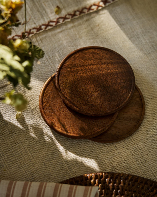 Kali Wooden Coasters | Set of 4