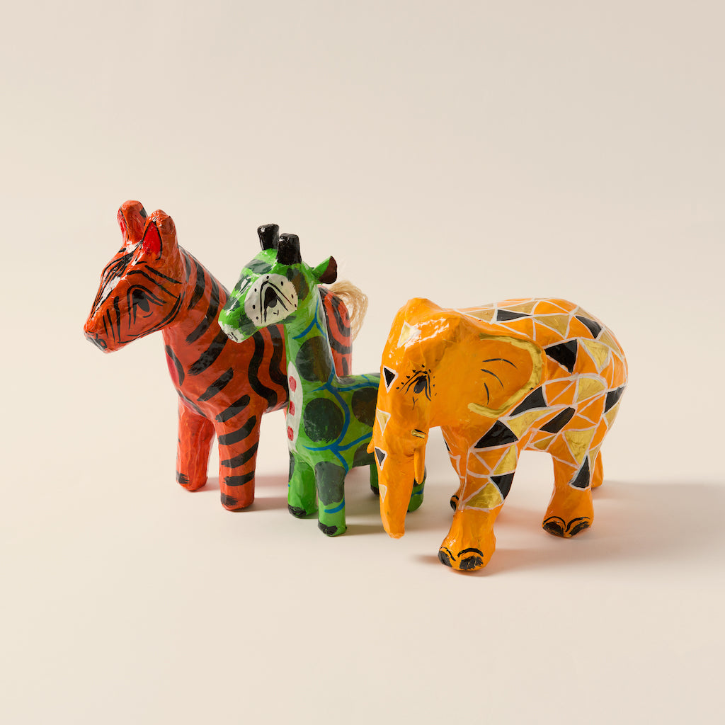 Trio of Painted Animals
