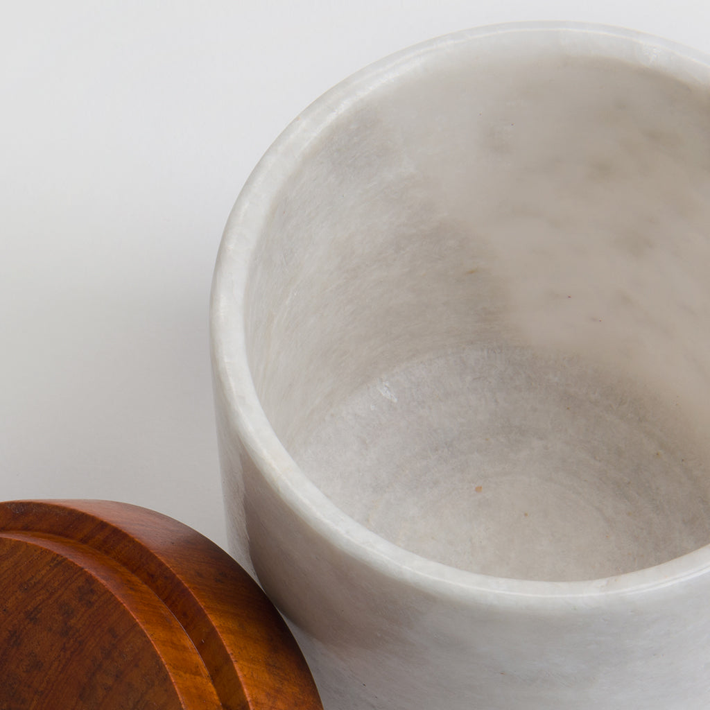 Mandalay Marble Storage Jars