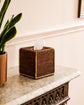 Bagan Rattan Tissue Box Cover | Natural Trim