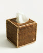 Bagan Rattan Tissue Box Cover | Natural Trim
