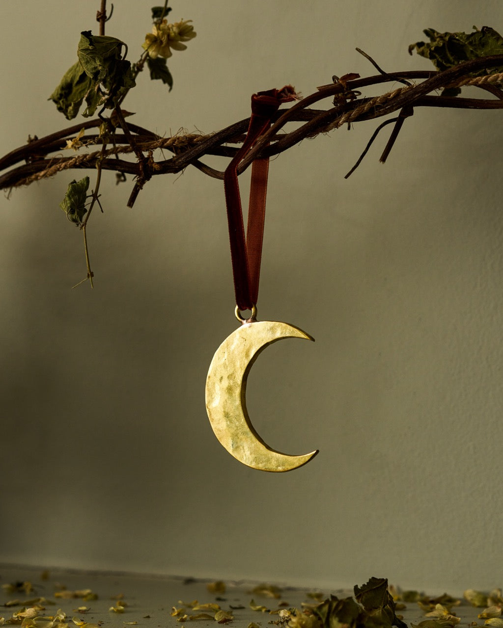 Brass Moon Decoration