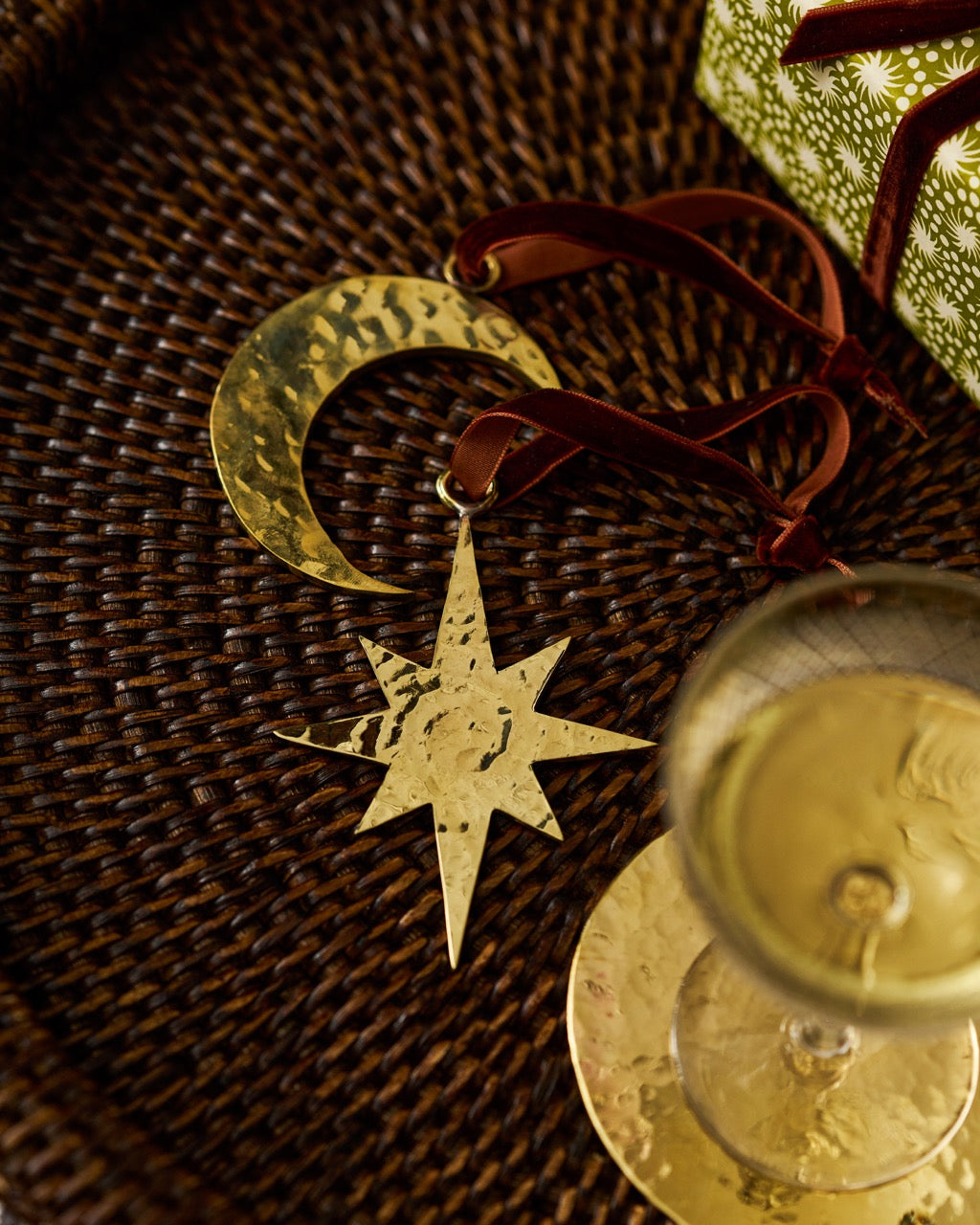 Brass Moon Decoration