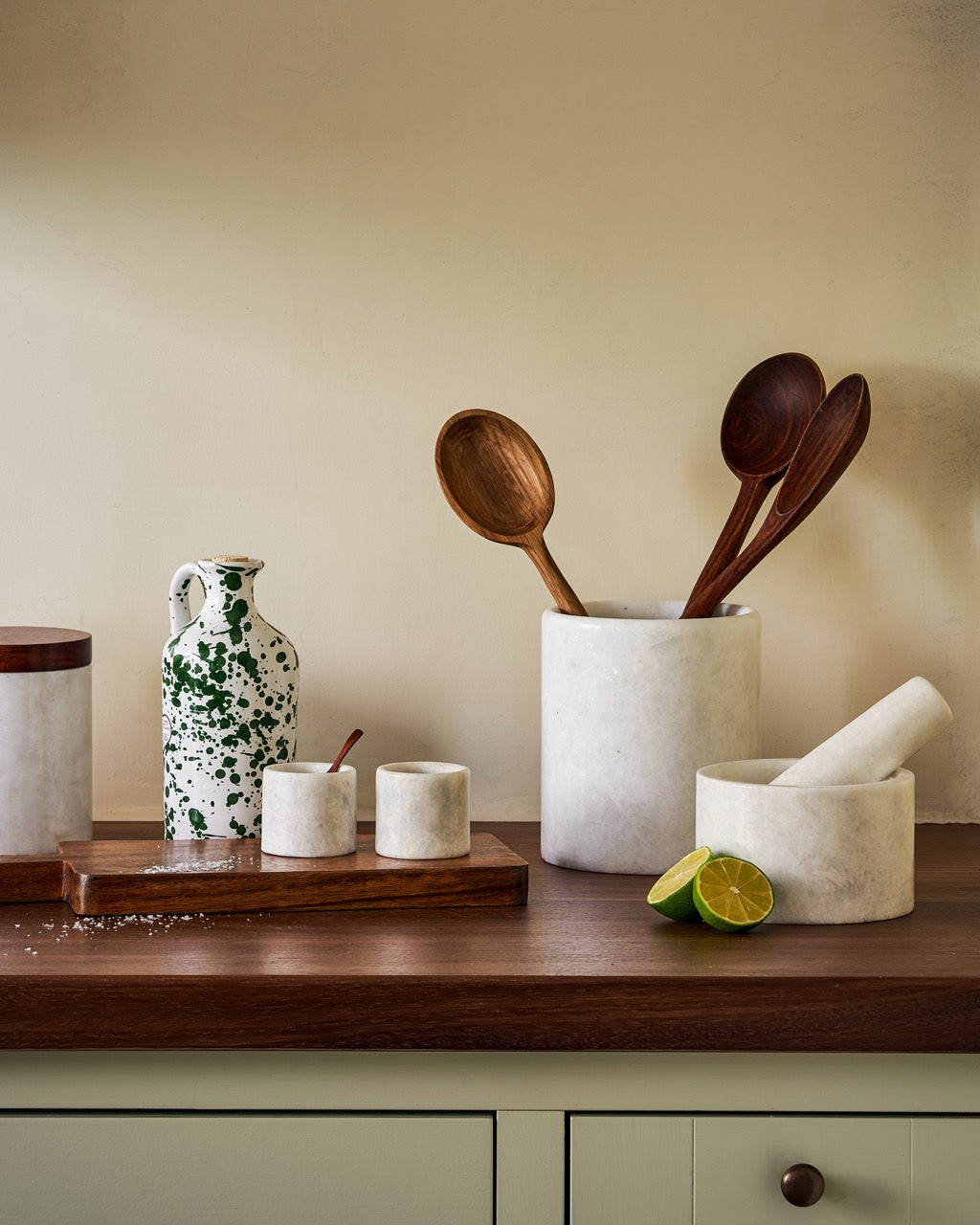 Mandalay Marble Pestle &amp; Mortar