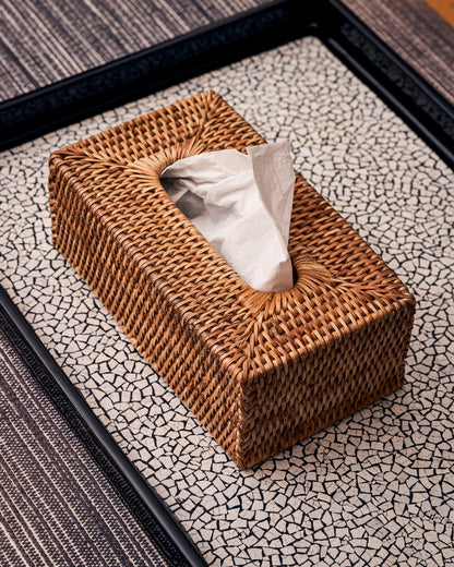 Heho Rattan Tissue Box Cover