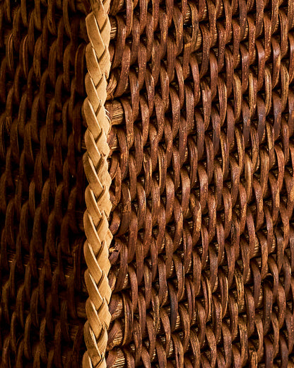 Bagan Rattan Tissue Box Cover | Natural Trim