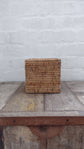 Wonky Heho Rattan Tissue Box Cover | Square | Natural