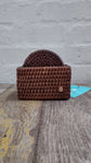 Wonky Latha Coasters in Tub | Set of 6 |  Brown