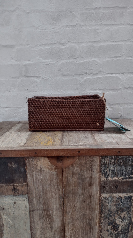 Wonky Savoy Rattan Basket | Brown