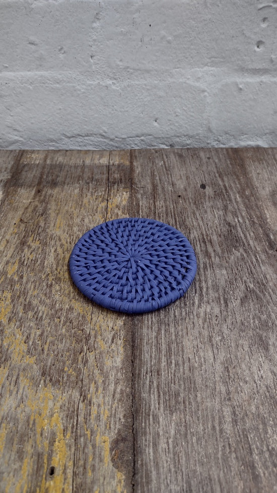 Wonky Latha Coaster | Single | Indigo Blue