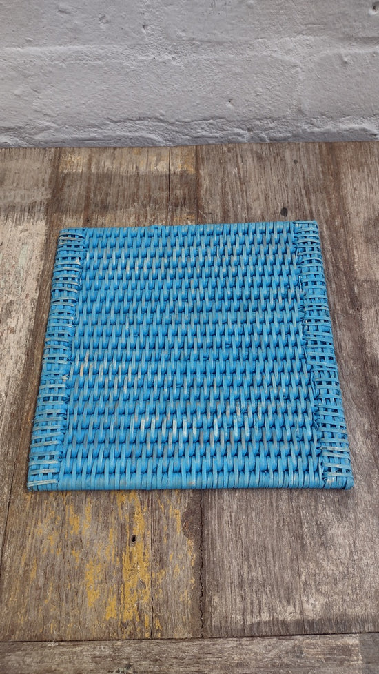 Wonky Square Placemat | Set of 2 | Blue