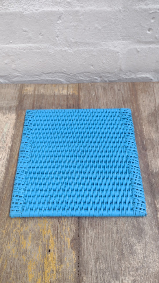 Wonky Square Placemat | Set of 2 | Blue