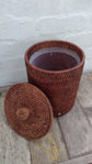 Sample Strand Rattan Bathroom Bin | Brown