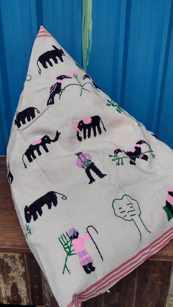 Wonky Kids Naga Bean Bag | Pink/Lilac | Filled With Beans