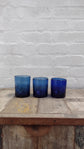 Wonky Zomi Tumbler Glasses | Blue | Set of 3