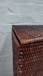 Wonky Ako Rattan Corner Laundry Bin | Brown