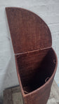 Wonky Ako Rattan Corner Laundry Bin | Brown
