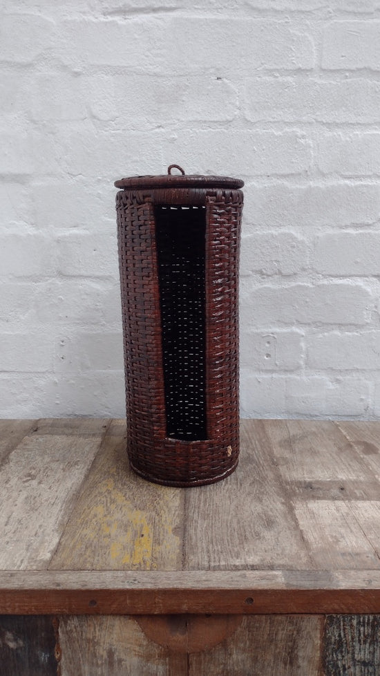 Wonky Delta Loo Roll Holder | Brown