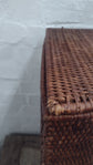Wonky Ako Rattan Corner Laundry Bin | Brown