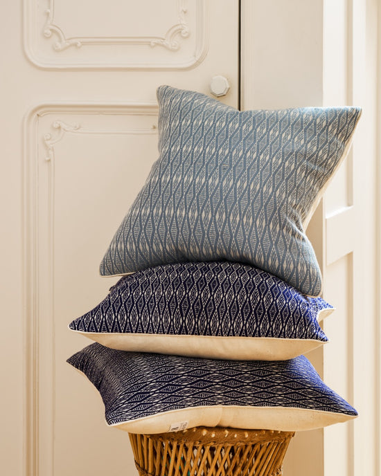 Katha Cushion Cover |  Blue