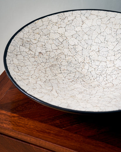 Lacquer &amp; Eggshell Bowl - Marbled