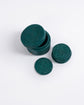 End of Line | Latha Coasters with Box | Set of 6 |  Dark Green