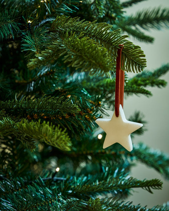 Christmas | Hanging Marble Star Decoration