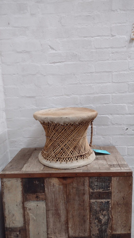 Sample Sale | Kalaya Bamboo Stool | Small | Light top