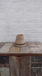 Wonky Sunbird Small Rattan Lampshade | Natural | Candle Clip