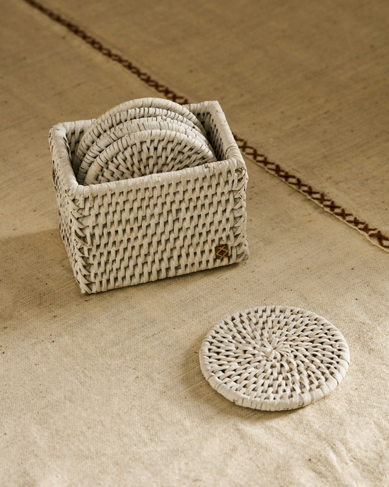Latha Coasters in Tub | Set of 6