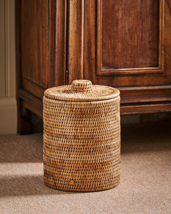 Strand Rattan Bathroom Bin