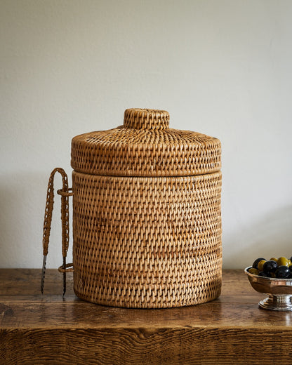 Strand Rattan Ice Bucket