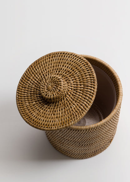 Strand Rattan Bathroom Bin