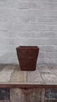 Wonky | Small Waste Paper Basket | Brown