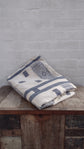 Wonky | Lotus Bedspread | Blue-Grey