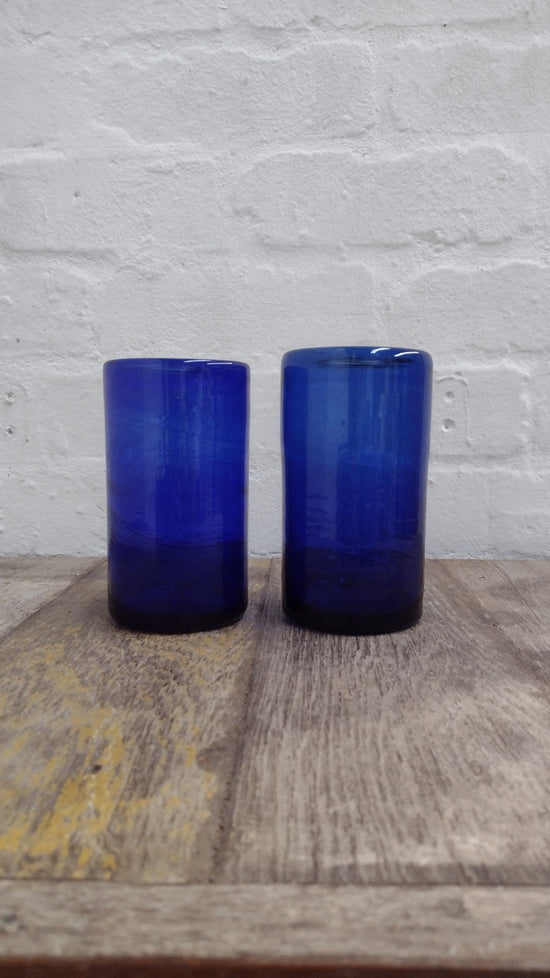 Wonky | Zomi High Ball Glasses | Blue | Set of 2