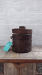 Wonky | Strand Rattan Ice Bucket | Brown