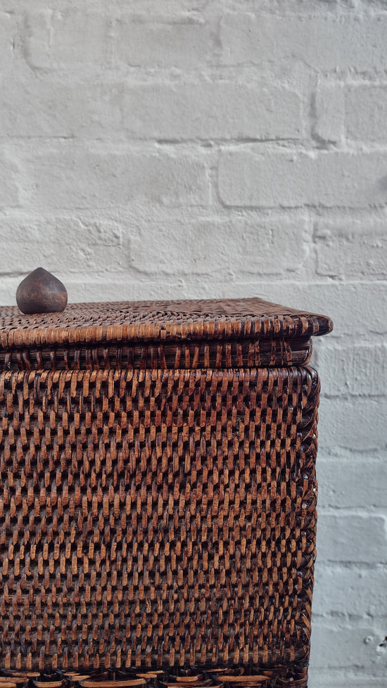 Wonky Inya Rattan Laundry Bin | Square