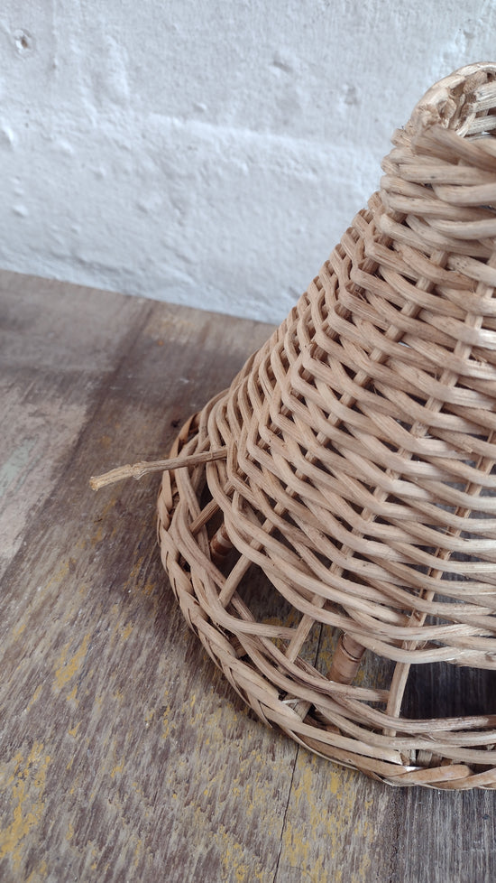 Wonky Sunbird Small Rattan Lampshade | Natural | Pendant Fitting