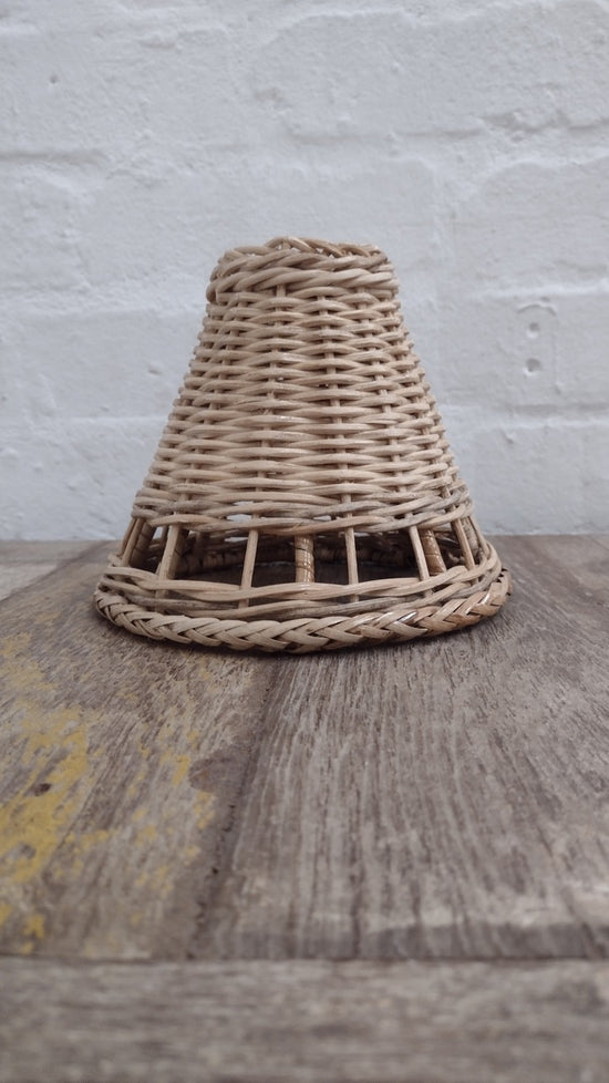 Wonky Sunbird Small Rattan Lampshade | Natural | Pendant Fitting