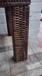 Wonky | Katha Rattan Side Table |  Brown