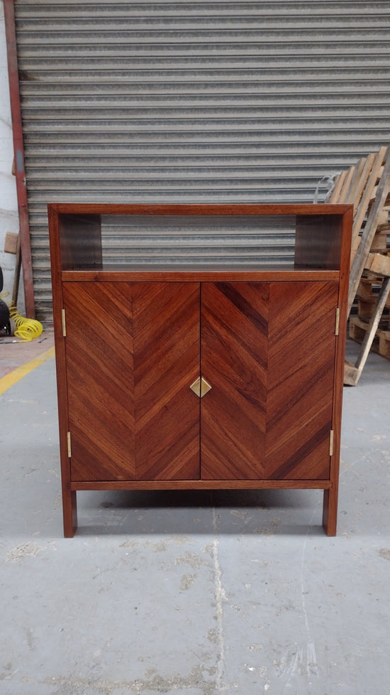 Wonky Downtown Teak Side Table