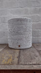 Wonky Rangoon Waste Paper Basket | White