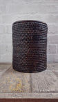 Wonky Strand Rattan Bathroom Bin | Brown