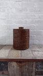 Wonky Strand Rattan Bathroom Bin | Brown