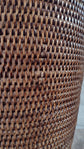 Wonky Dawei Waste Paper Basket | Brown